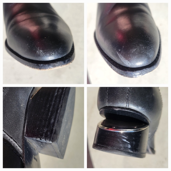 Alexander Wang Kori Bootie With Rhodium Leather Black Chelsea Ankle Cutout 37.5 - Picture 15 of 16